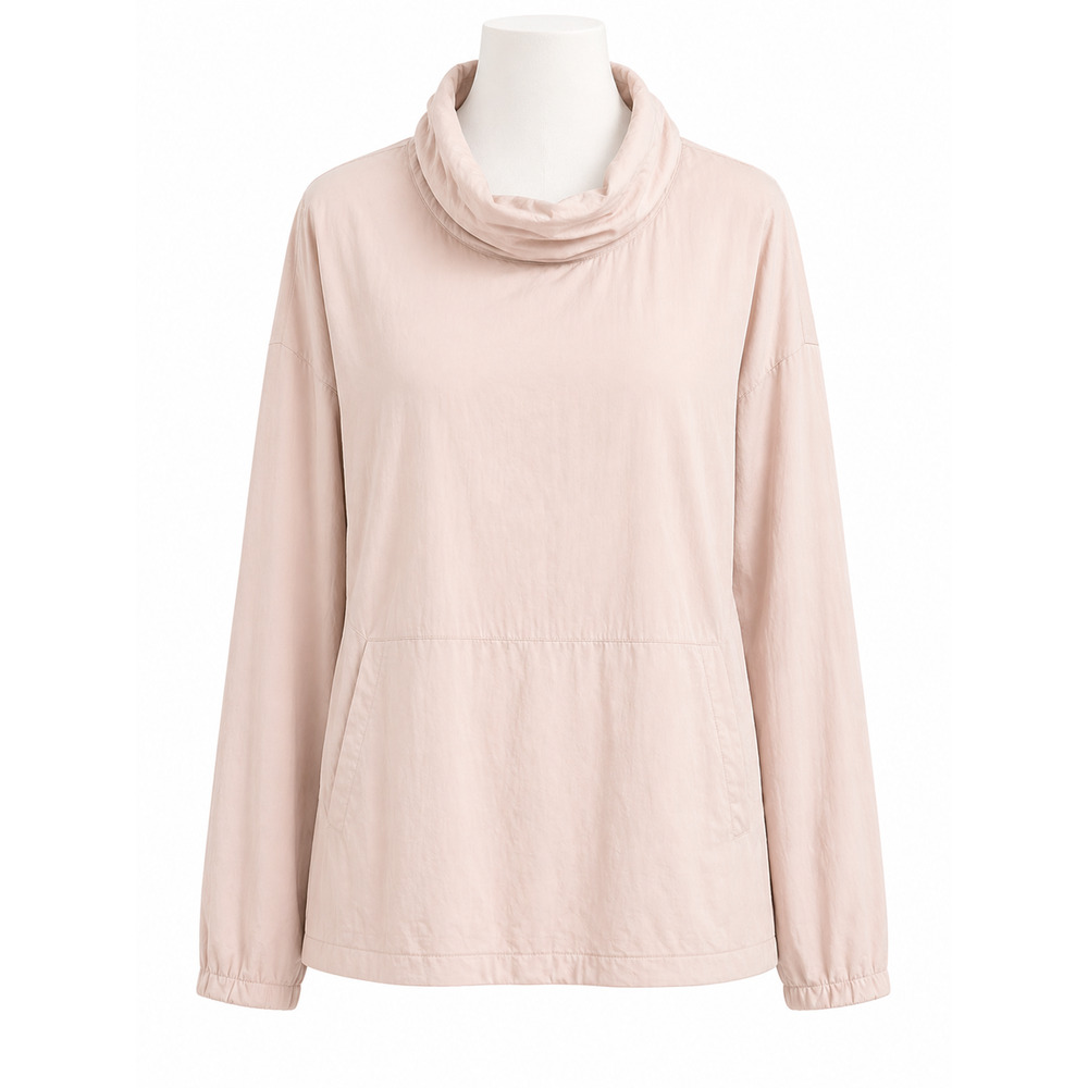 Zero Restriction Women's Medium Pink Cowl Neck Pllover Golf Activewear